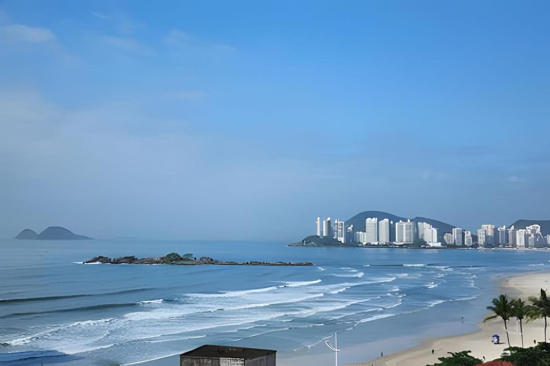 Vista-Mar - 3 Suites Com Ar Condicionado E Quarto Casal Com Ar Condicionado - 100M Da Praia Guaruja Exterior photo